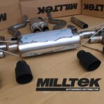 【ランドローバー・ディフェンダー 110 V8　525PS】MILLTEK SPORT（ミルテックスポーツ）◇OPF/GPF バック・システム ブラック・リアチップ ※Eマーク取得済