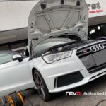 AUDI S1 2.0TFSI QUATTROにレボテクニック・エンジンソフトウェアステージ１ファイルをフラッシュさせて頂きました。今回はGFB DV+ 強化ディバーターバルブも同時にインストールして頂きました！